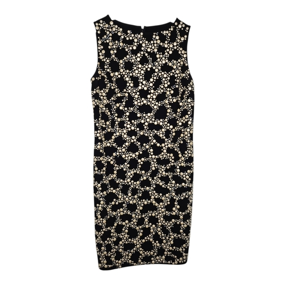 St. John Dresses & Skirts - St John Womens Black Rhinestone Sparkle Pearl Studded Sleeveless Dress Size 10